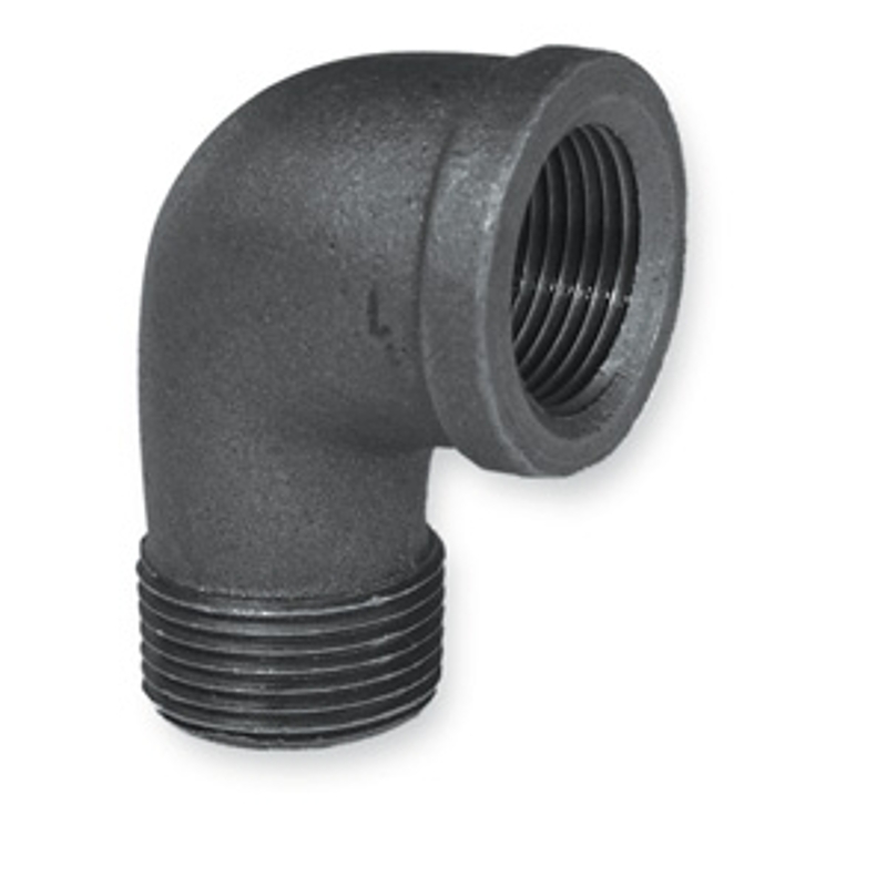 aqua-dynamic 5520-305 Street Pipe Elbow, 1 in, MPT x FPT, 90 deg Angle, Malleable Iron, 150 psi Pressure