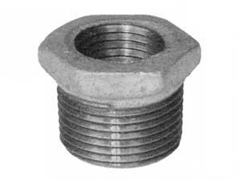 aqua-dynamic 5511-987 Hex Pipe Bushing, 2 x 1-1/2 in, MPT x FPT, Malleable Iron, 150 psi Pressure