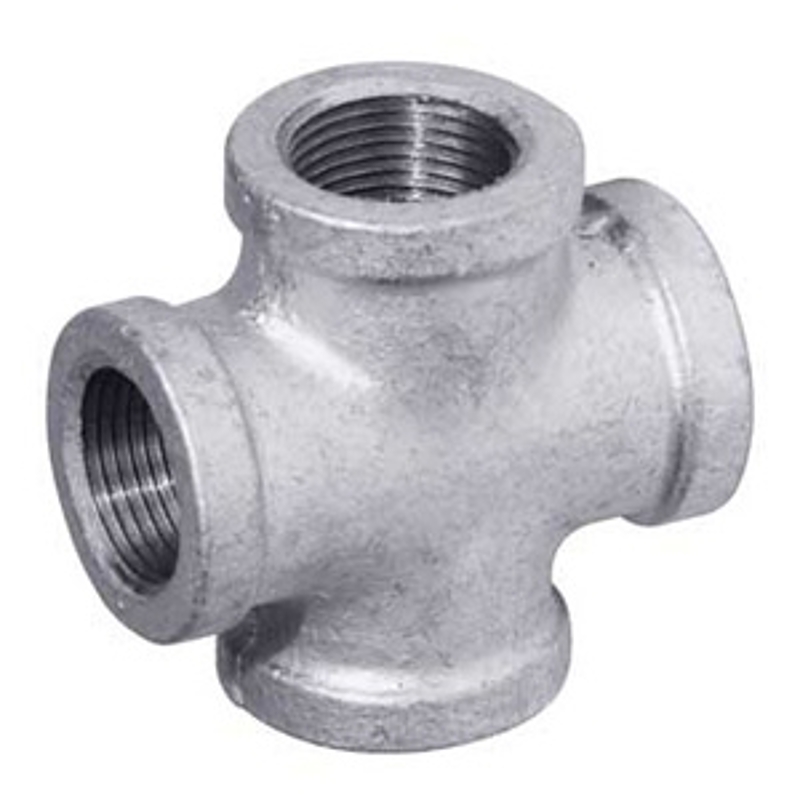 aqua-dynamic 5511-003 Pipe Cross, 1/2 in, FPT, Malleable Iron, SCH 40 Schedule, 150 psi Pressure