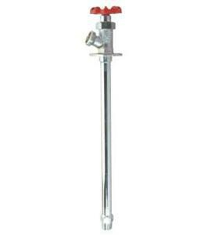aqua-dynamic 1392-120 Anti-Siphon Wall Hydrant, 1/2 in Connection, Male x Solder, Brass Body, Chrome