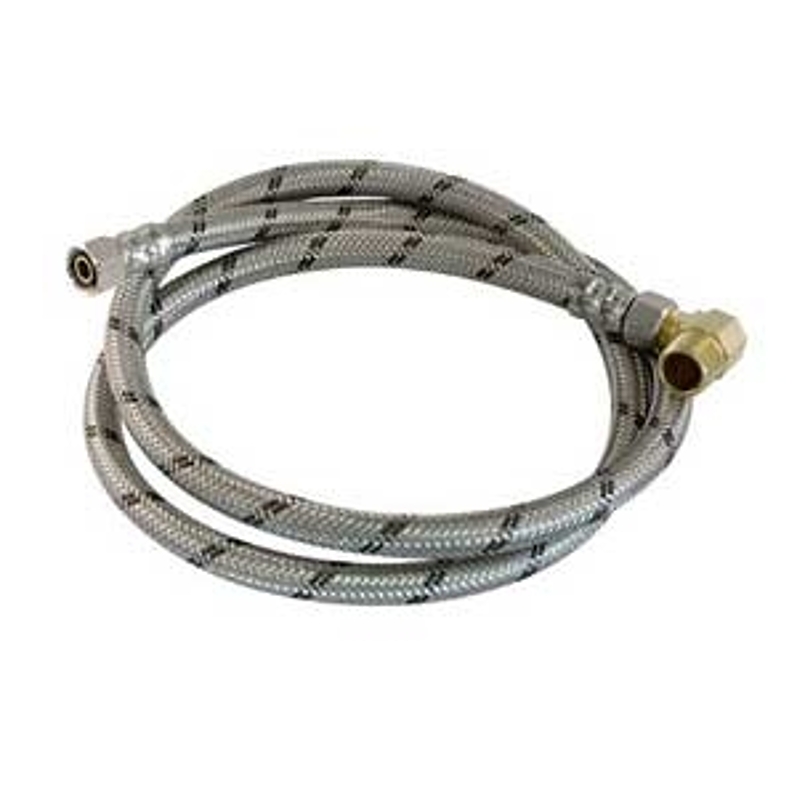 aqua-dynamic 3235-960 Dishwasher Hose, 3/8 in ID, 96 in L, Compression x MIP, Stainless Steel