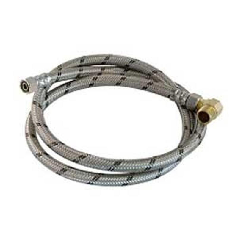 aqua-dynamic 3239-720 Dishwasher Hose, 1/2 in ID, 72 in L, FIP x MIP, Stainless Steel