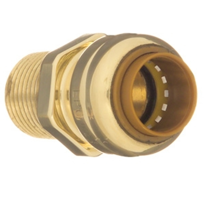 aqua-dynamic 9492-605 Adapter, 1 in, Push-Fit x MPT, Brass