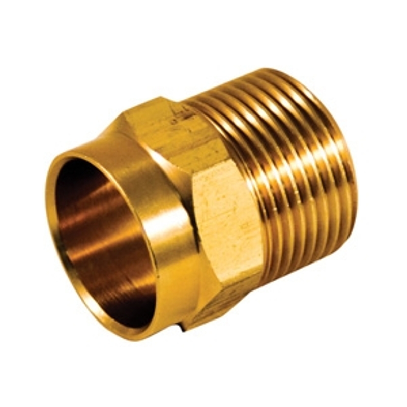 aqua-dynamic 9972-232 Pipe Adapter, 1/2 x 3/8 in, Compression x MPT, Brass