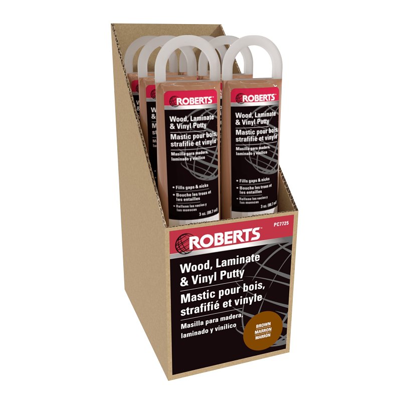 Roberts PC7725 Putty, Paste, Acrylic, Brown, 3 oz Tube