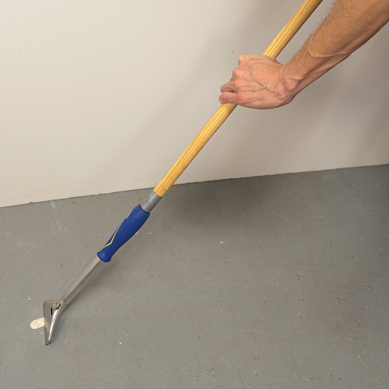 QEP 62920 Floor and Wall Scraper, 4 in W Blade, Stainless Steel Blade, Non-Slip Handle, Plastic Handle