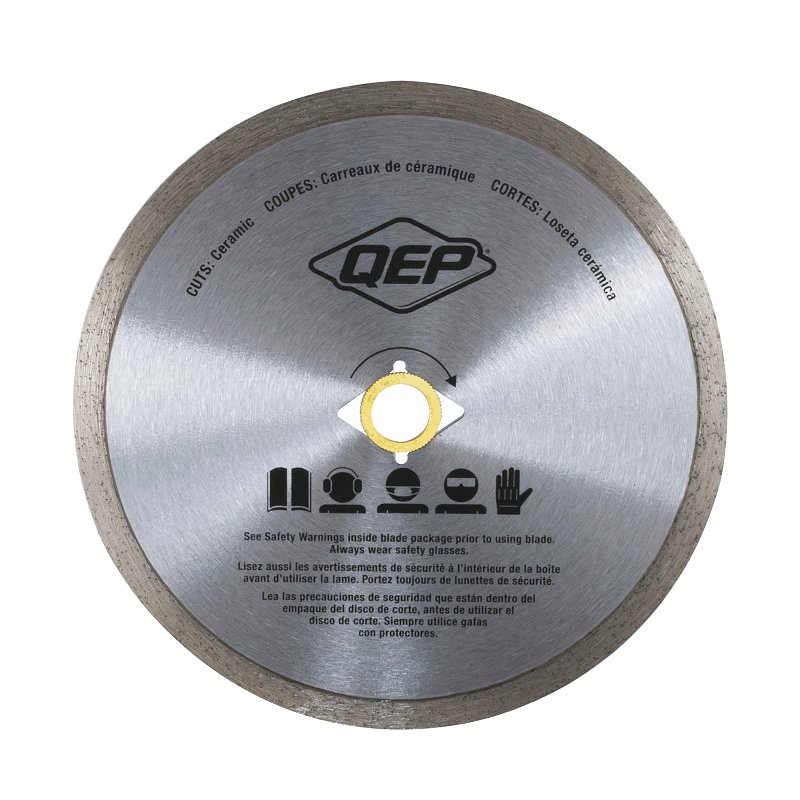 QEP Black Series 6-7001Q Saw Blade, 7 in Dia, 5/8 in Arbor, Continuous Rim