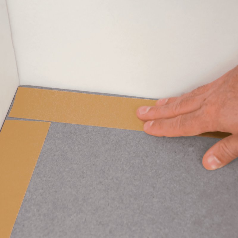 Roberts 50-550 Carpet Installation Tape, 75 ft L, 1-7/8 in W, Brown
