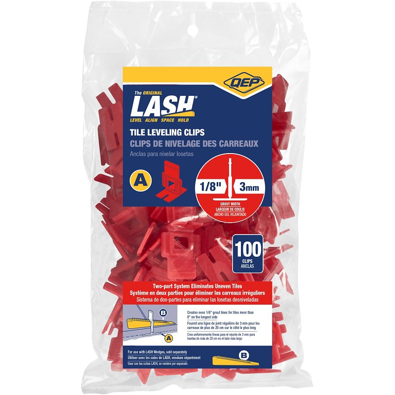 QEP LASH 99781 Tile Leveling Clip, 1/8 in Thick