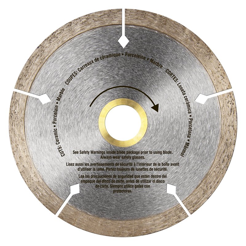 QEP Black Widow 6-4008BW Blade, 4 in Dia, 5/8 in, 20 mm, 7/8 in Arbor, Thin Rim