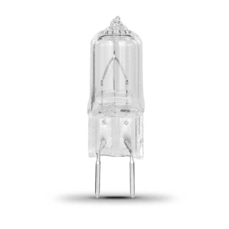 Feit Electric BPQ35/8.6/RP Halogen Bulb, 35 W, GY8.6 Lamp Base, JCD T4 Lamp, Bright White Light, 3000 K Color Temp
