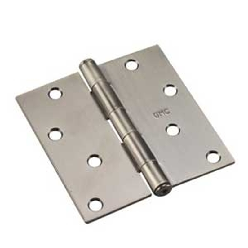 Onward 820BB Butt Hinge, 3 in H Frame Leaf, 3/32 in Thick Frame Leaf, Steel, Removable Pin, Full-Mortise, 40 lb