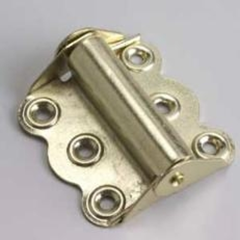 Onward 44BV Spring Hinge, 3 in H Dimensions, Steel, Brass, Non-Removable Pin