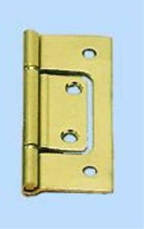 Onward 832BR Bi-Fold Hinge, Classic, 1-1/4 in W x 3 in H Dimensions, Steel, Brass, Fixed Pin, 3 PK