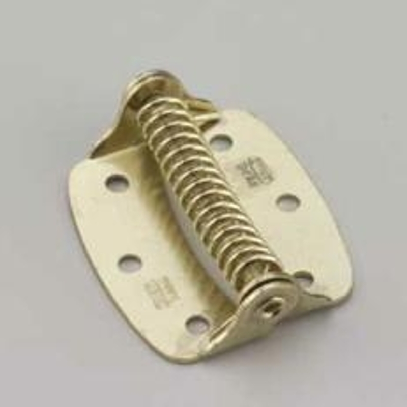 Onward 45BR Spring Hinge, 2 in H Dimensions, Steel, Brass, Non-Removable Pin