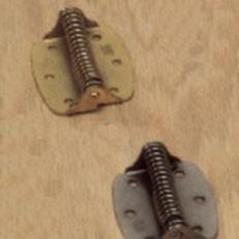 Onward 44XR Spring Hinge, 3 in H Dimensions, Steel, Zinc, Non-Removable Pin