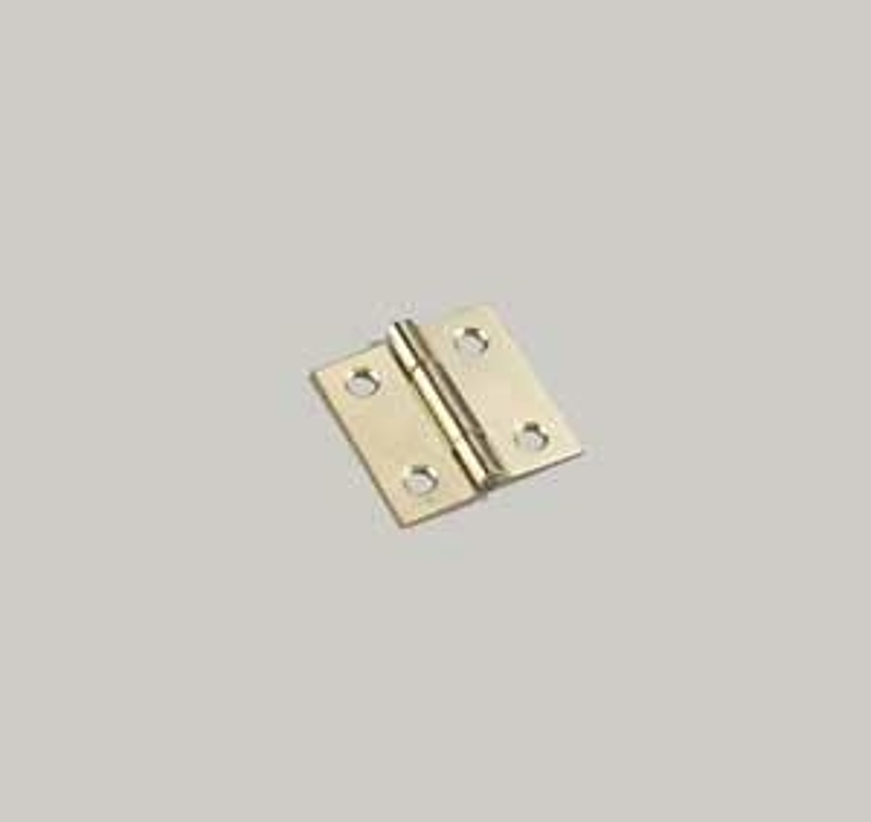 Onward 836XV Narrow Butt Hinge, 1-1/2 in H Frame Leaf, Steel, Zinc, Press Fit Pin, 1-1/2 in H x 1-1/2 in W Dimensions