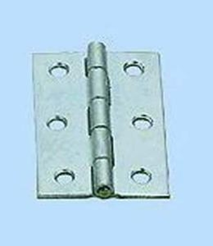 Onward 837XV Butt Hinge, 2 in H Frame Leaf, 1/16 in Thick Frame Leaf, Steel, Zinc, Non-Removable Pin, Mortise