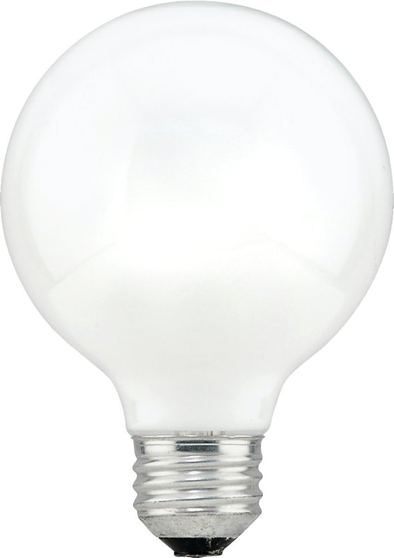 Sylvania 15882 Incandescent Lamp, 3.125 in Dia x 4.44 in L Dimensions, 40 W, G25 Lamp, Medium Lamp Base, 260 Lumens