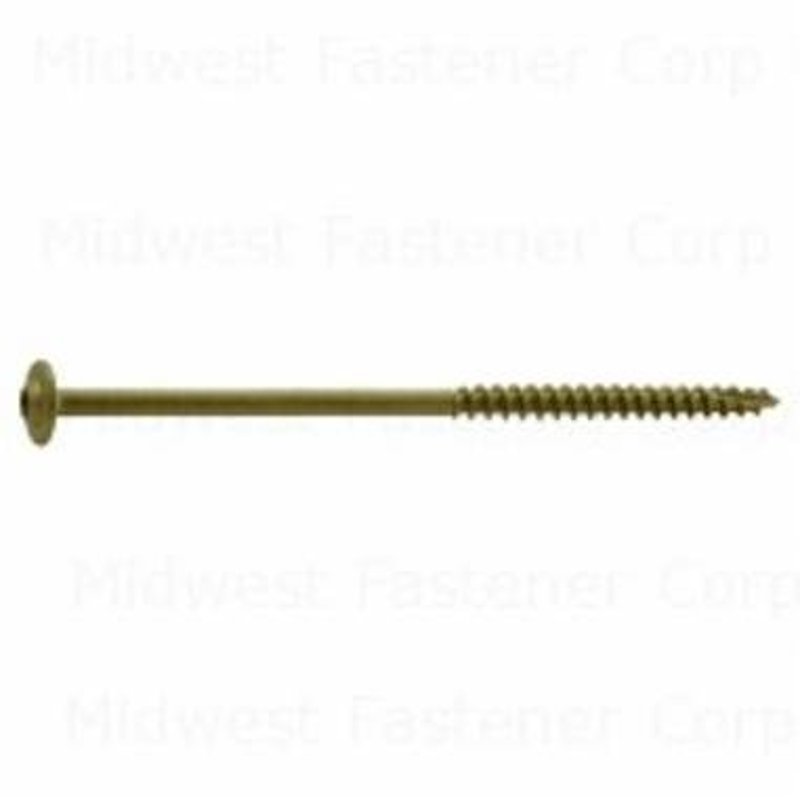 SaberDrive 52535 Lag Screw, 5/16 in Thread, 4 in L, Star Drive