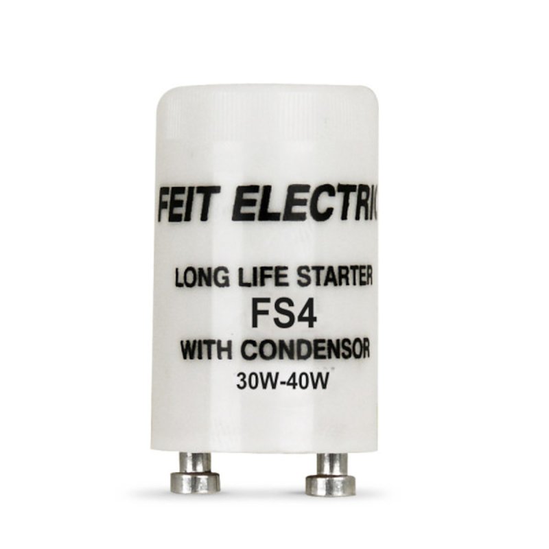 Feit Electric FS4/10 Fluorescent Starter with Condenser, 30 to 40 W