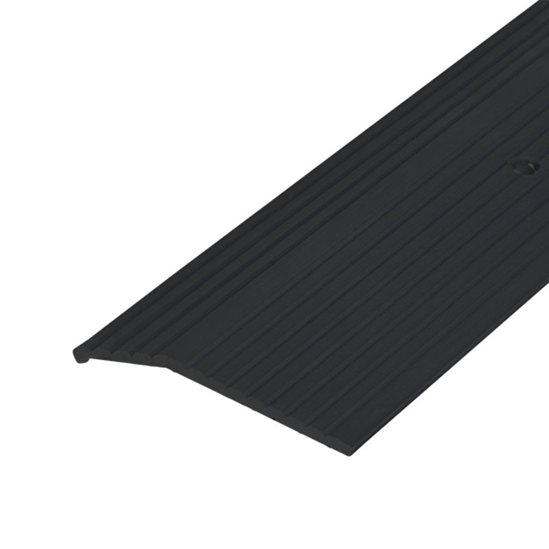 M-D 66267 Carpet Trim, 36 in L, 1-3/8 in W, Aluminum, Black, Matte, Nail Fastener