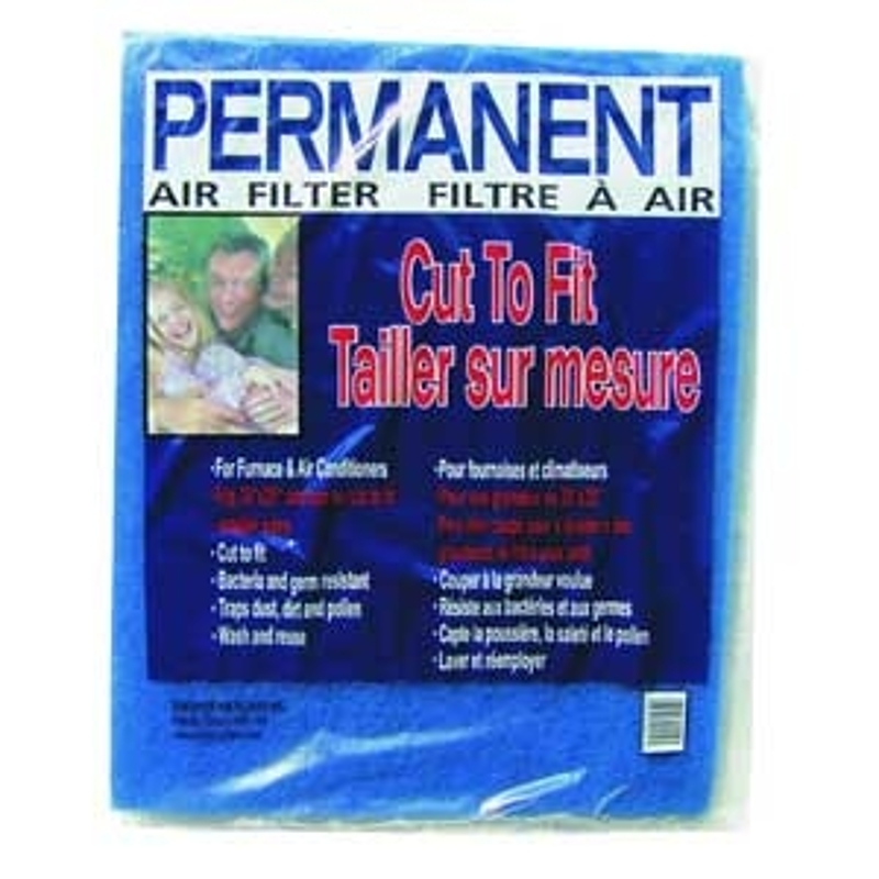 Duststop Permanent PP-2025 Air Filter, 25 in L, 20 in W, 3 MERV