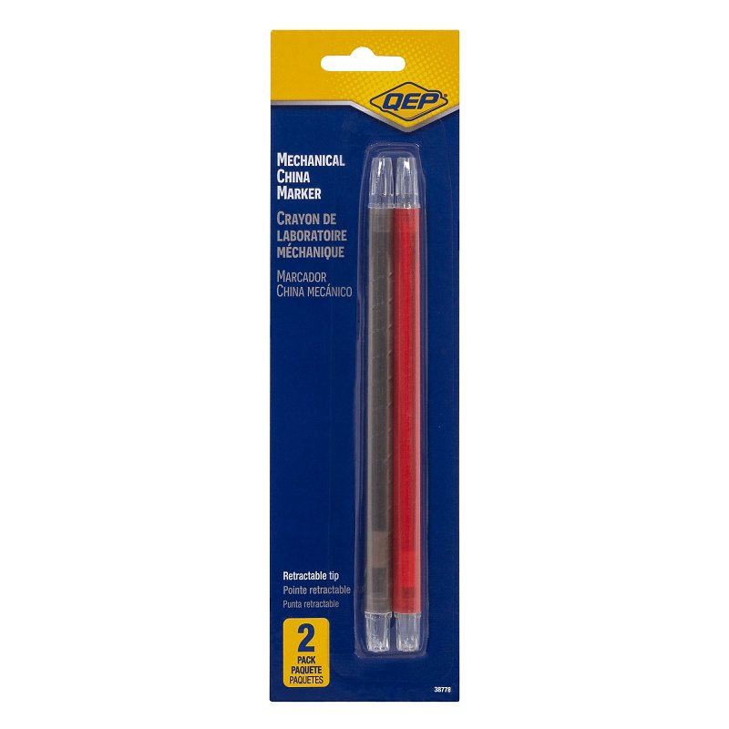 QEP 38778 Mechanical China Marker, Black/Red, Plastic Barrel