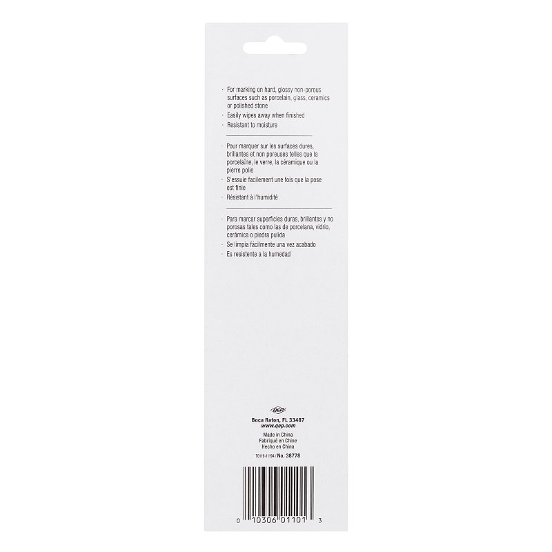 QEP 38778 Mechanical China Marker, Black/Red, Plastic Barrel