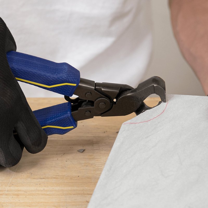 QEP 32036 Compound Tile Nipper, 5/8 in Cutting Capacity, 1 in L Jaw, 1-3/4 in W Jaw, Black Handle