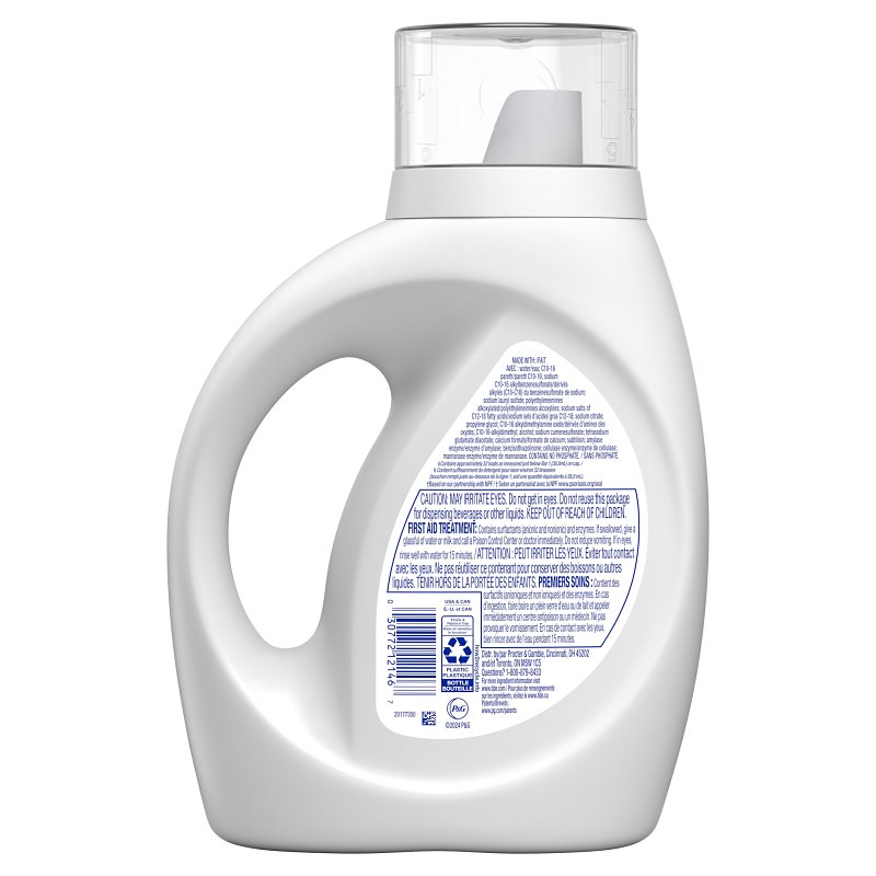 Tide 04182 Laundry Detergent, 42 oz, Bottle, Liquid, Slight