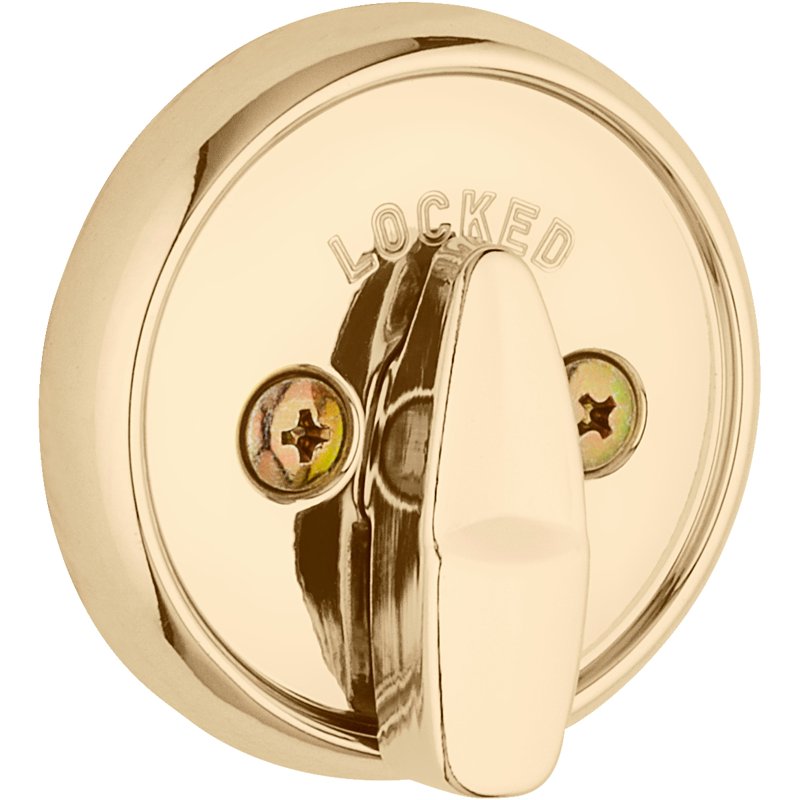 Kwikset Signature Series 780 3 6AL STRKP K3 Deadbolt, 2 Grade, Keyed Key, Zinc, Polished Brass, KW1 Keyway