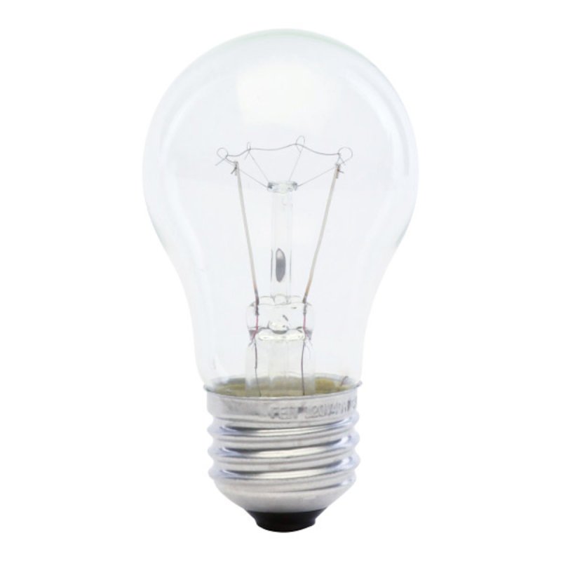 Feit Electric BP40A15/CL/CF Incandescent Lamp, Clear Lamp, 1.87 in D x 3.5 in H Dimensions, 40 W, A15 Lamp, 280 Lumens