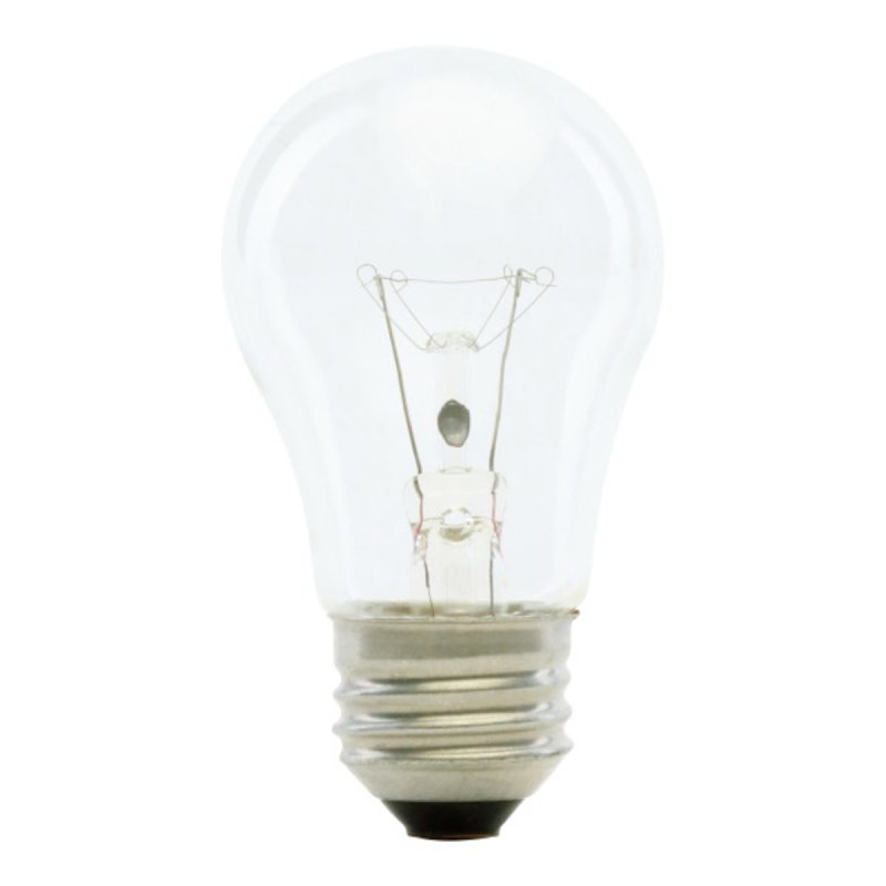 Feit Electric BP40A15/CL/CAN Incandescent Bulb, Clear Lamp, 1-7/8 in D x 3-1/2 in H Dimensions, 40 W, A15 Lamp