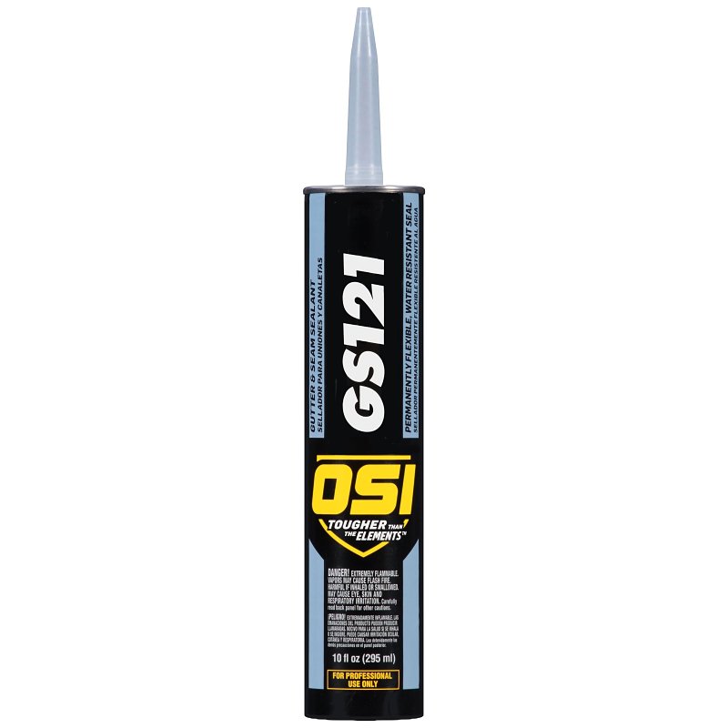 OSI GS121 Series 1797596 Gutter and Seam Sealant, Liquid, 10 oz Cartridge