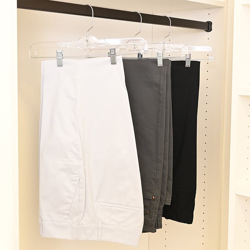 Merrick C71210-S12 Skirt and Slack Hanger, Clear