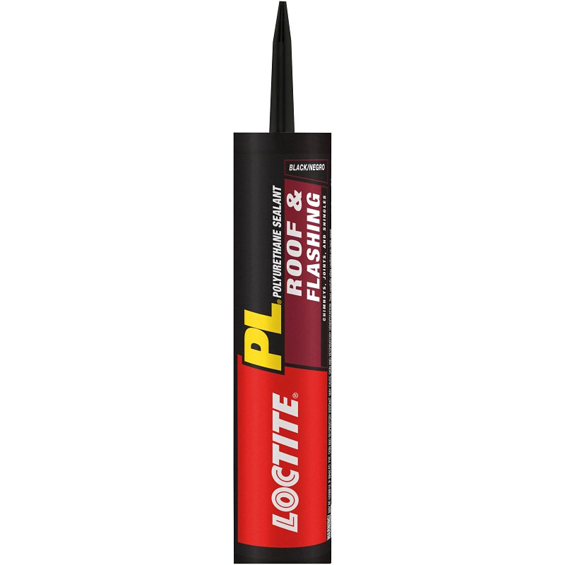 Loctite PL S30 Series 1618181 Roof and Flashing Sealant, Black, Paste, 10 fl-oz Cartridge