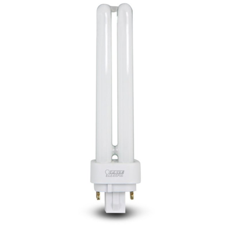 Feit Electric BPPLD26E/41 Compact Fluorescent Bulb, 26 W, PL Lamp, G24Q-3 Lamp Base, 1600 Lumens, 4100 K Color Temp