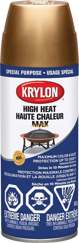 Krylon 1609 High Heat Spray Paint, Copper, 12 oz