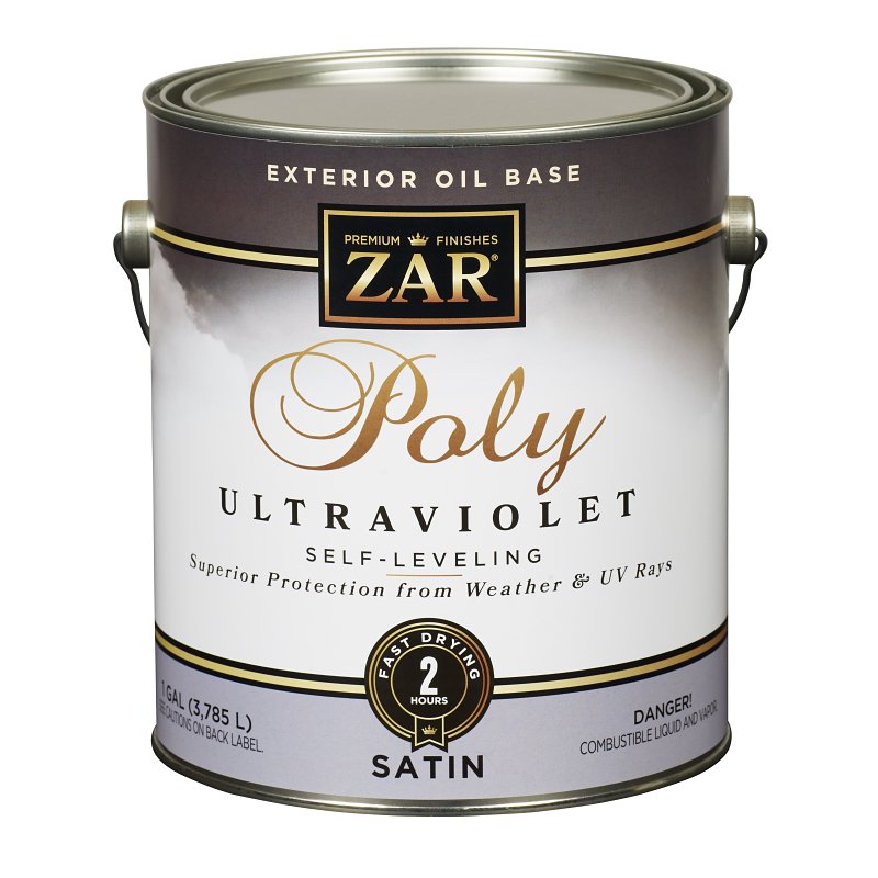 ZAR 34113 Exterior Polyurethane, Liquid, Amber, 1 gal, Can