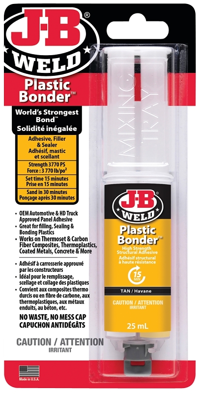 J-B Weld 50133F Urethane Adhesive, Beige, 25 mL, Syringe