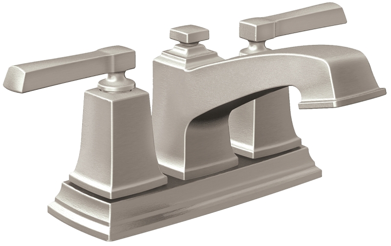 Moen Boardwalk Series WS84800SRN Bathroom Faucet, 1.2 gpm, 2-Faucet Handle, Metal, Brushed Nickel, Lever Handle