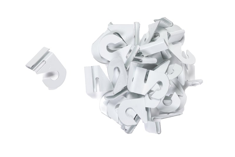 Toolpro Barnacle TP05114 Display Hanger, Aluminum, White, For: 1 in Ceiling Grid