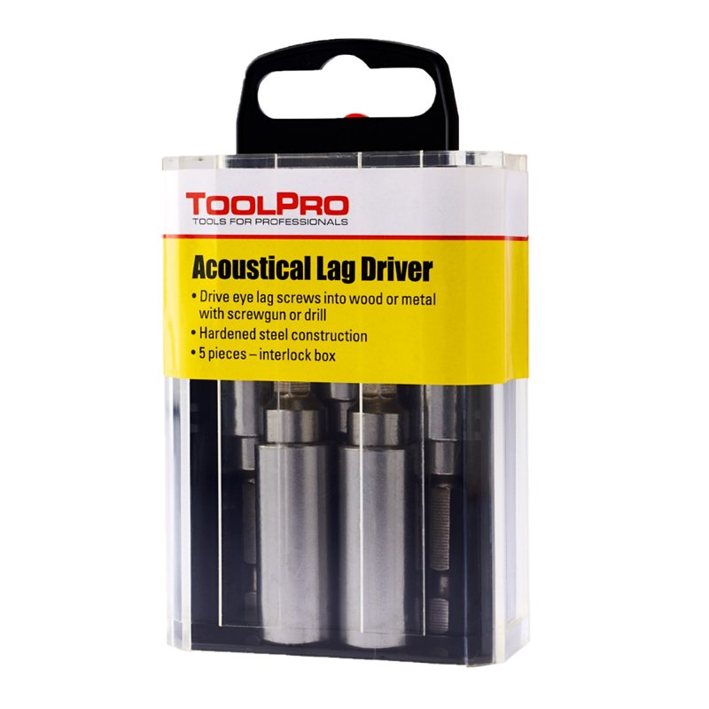 Toolpro TP05035 Eye Lag Driver, 5-Piece, Acoustical, Steel