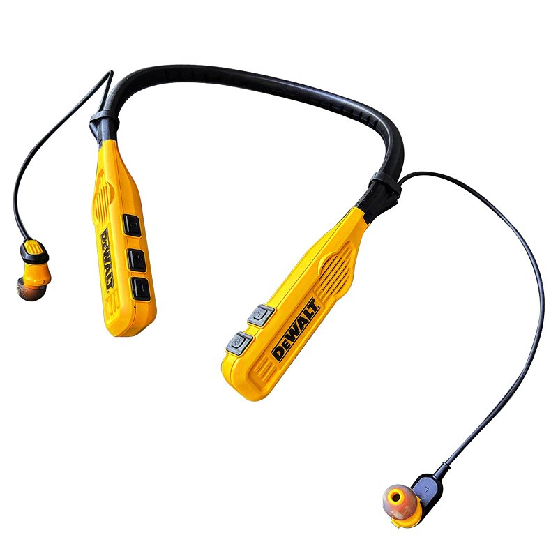 DEWALT 190 2093 DW2 Wireless Headphones, Black/Yellow