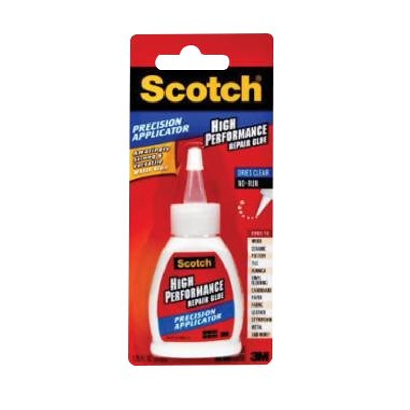 Scotch 70005179992 Repair Glue, Liquid, Sweet, White, 1.25 fl-oz
