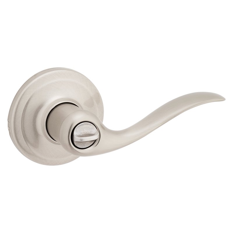 Kwikset Signature Series 730TNL 15 6AL RCS BP Privacy Lever, Thumbturn Lock, Satin Nickel, Zinc, Residential, 2 Grade
