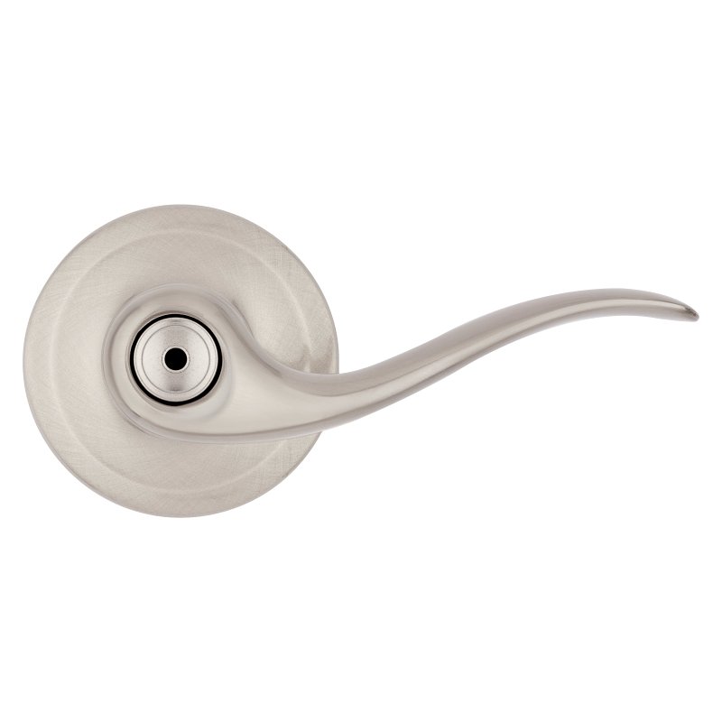 Kwikset Signature Series 730TNL 15 6AL RCS BP Privacy Lever, Thumbturn Lock, Satin Nickel, Zinc, Residential, 2 Grade