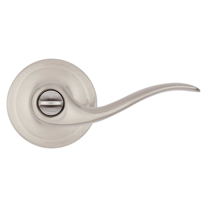 Kwikset Signature Series 730TNL 15 6AL RCS BP Privacy Lever, Thumbturn Lock, Satin Nickel, Zinc, Residential, 2 Grade