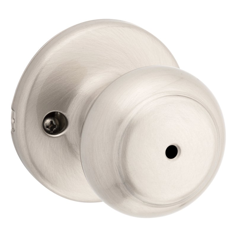 Kwikset 300CV 15 6AL RCS V1 Privacy Lockset, 2-5/8 in H x 2-5/8 in W Dimensions, Cove, Round Design